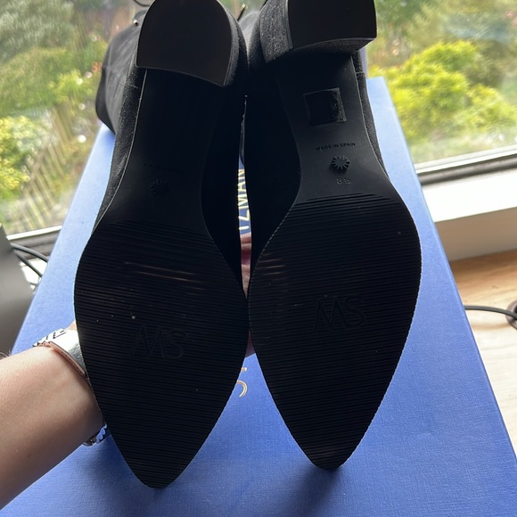 Stuart Weitzman Hettie Black Suede Boots NWT - Picture 11 of 14